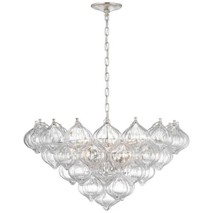 Visual Comfort Signature - JN 5145BSL-CG - LED Chandelier - Caselli - Burnished Silver Leaf