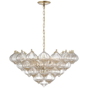 Visual Comfort Signature - JN 5145HAB-GF - LED Chandelier - Caselli - Hand-Rubbed Antique Brass