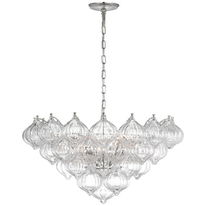 Visual Comfort Signature - JN 5145PN-CG - LED Chandelier - Caselli - Polished Nickel