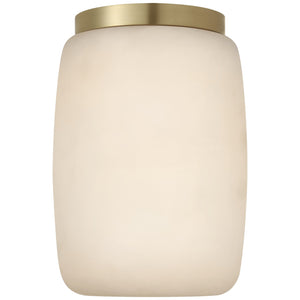 Visual Comfort Signature - KW 4903ALB/AB - LED Flush Mount - Formosa - Alabaster and Antique-Burnished Brass