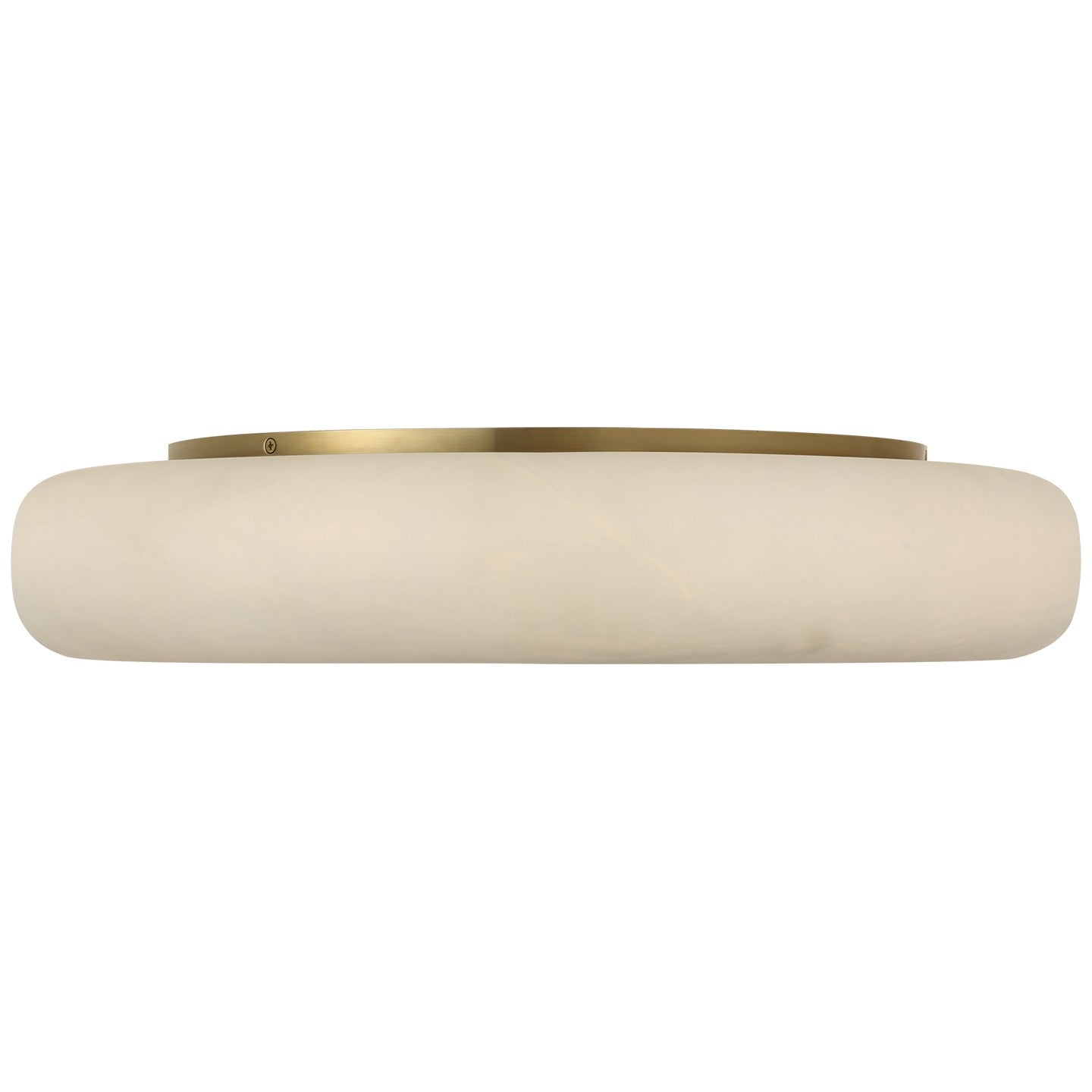 Visual Comfort Signature - KW 4905ALB/AB - LED Flush Mount - Formosa - Alabaster and Antique-Burnished Brass