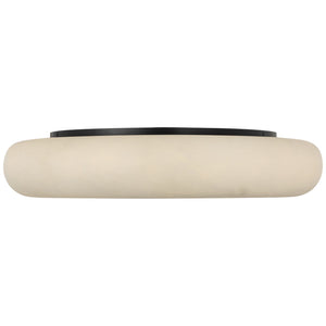 Visual Comfort Signature - KW 4905ALB/BZ - LED Flush Mount - Formosa - Alabaster and Bronze