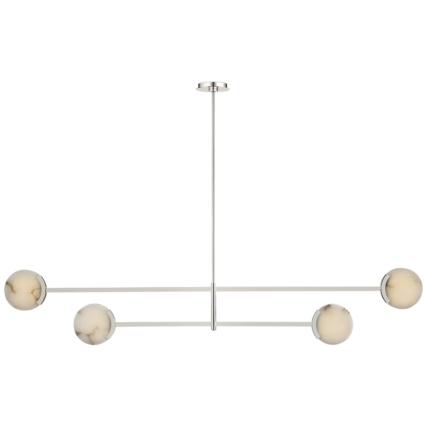 Visual Comfort Signature - KW 5608PN-ALB - LED Chandelier - Melange - Polished Nickel