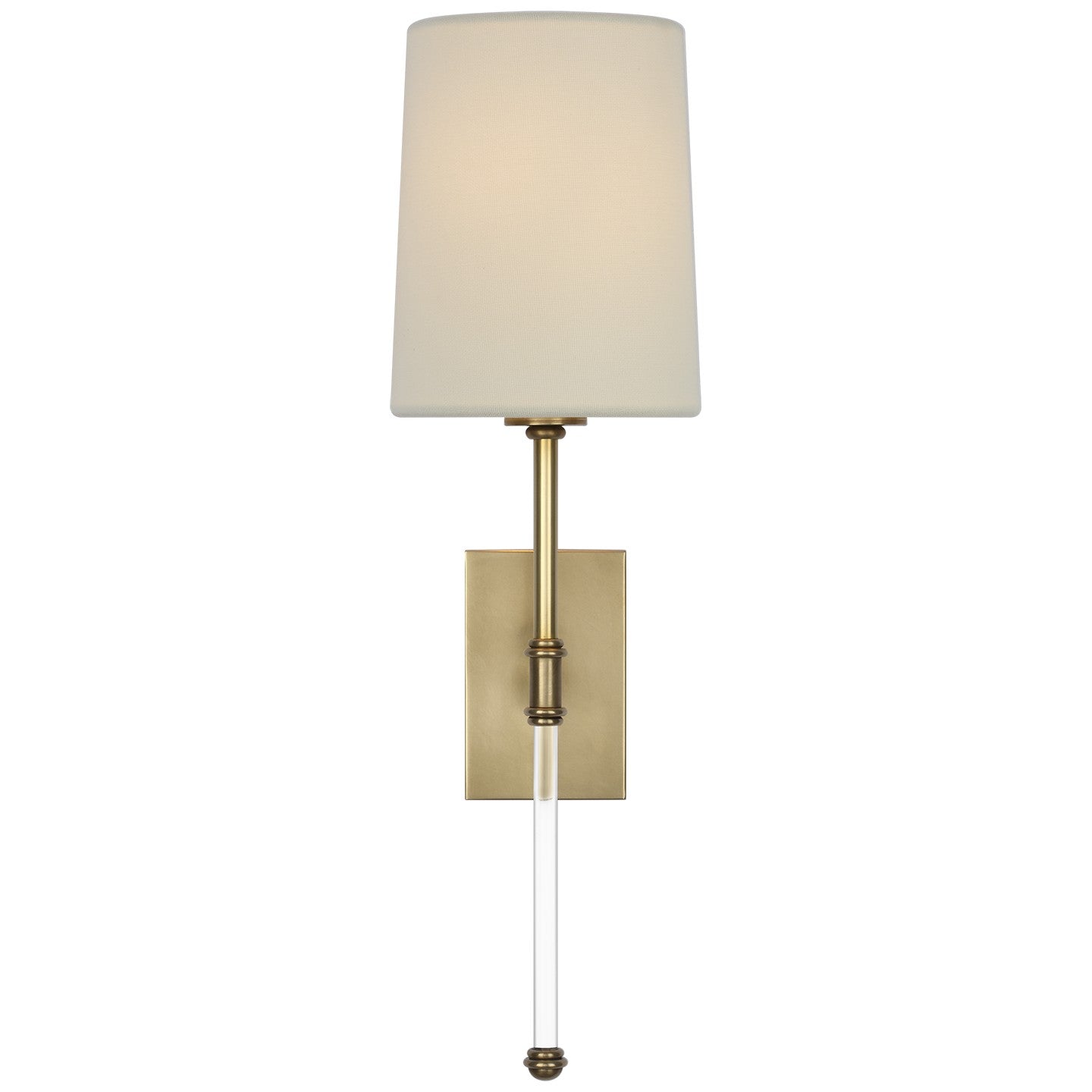 Visual Comfort Signature - SK 2014HAB-L - LED Wall Sconce - Camille - Hand-Rubbed Antique Brass