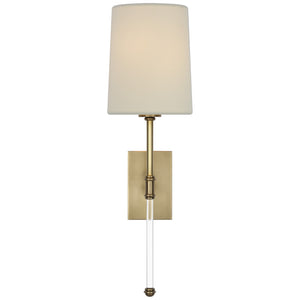 Visual Comfort Signature - SK 2014HAB-L - LED Wall Sconce - Camille - Hand-Rubbed Antique Brass