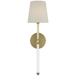 Visual Comfort Signature - SK 2019HAB-L-CL - LED Wall Sconce - Camille - Hand-Rubbed Antique Brass