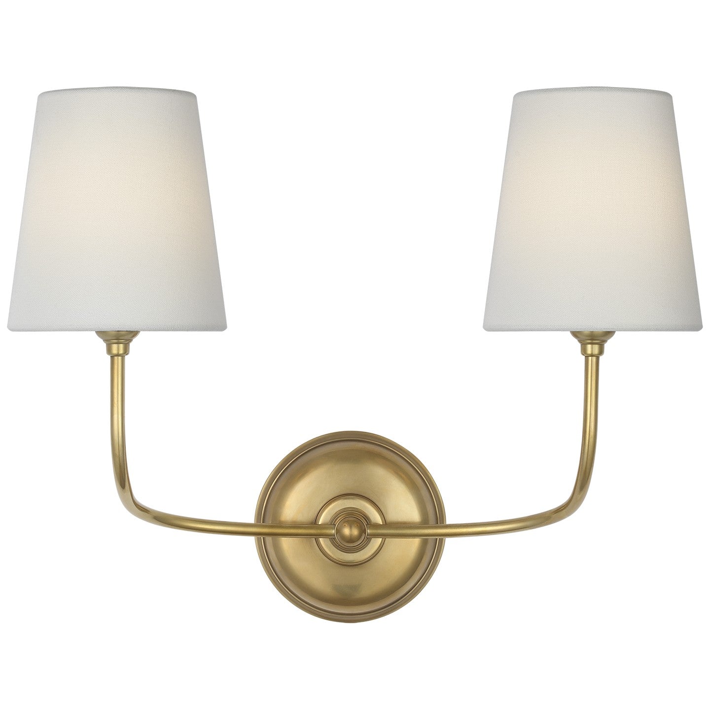 Visual Comfort Signature - TOB 2088HAB-L-CL - LED Wall Sconce - Vendome - Hand-Rubbed Antique Brass