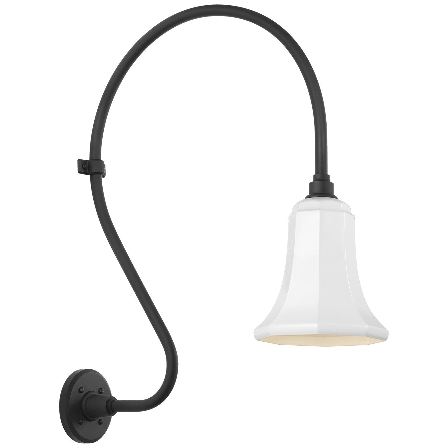 Visual Comfort Signature - TOB 2805MBK/S8-WHT - LED Barn Light - Academy Barn Light - Matte Black