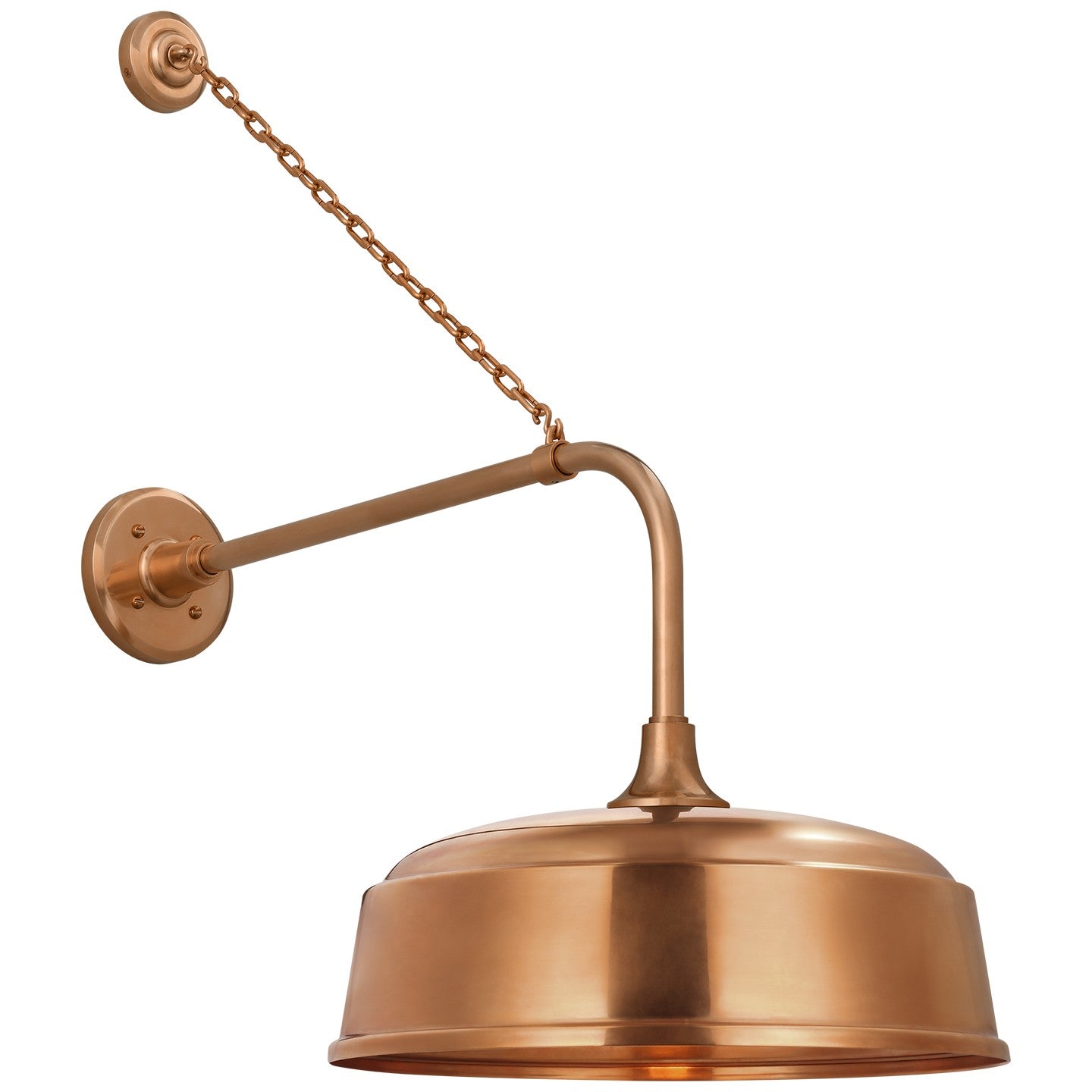 Visual Comfort Signature - TOB 2810SC/S7-SC - LED Barn Light - Academy Barn Light - Soft Copper