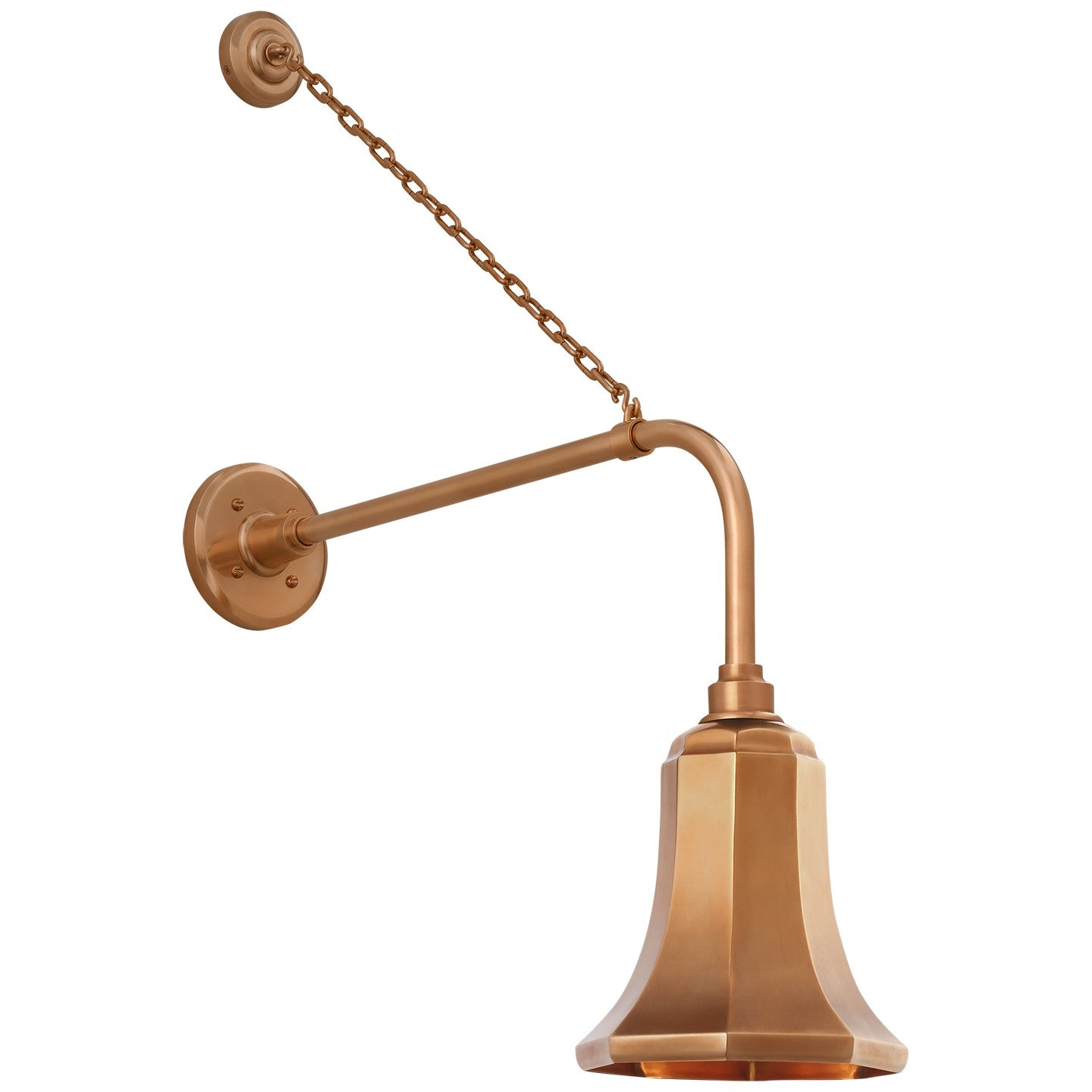 Visual Comfort Signature - TOB 2810SC/S8-SC - LED Barn Light - Academy Barn Light - Soft Copper