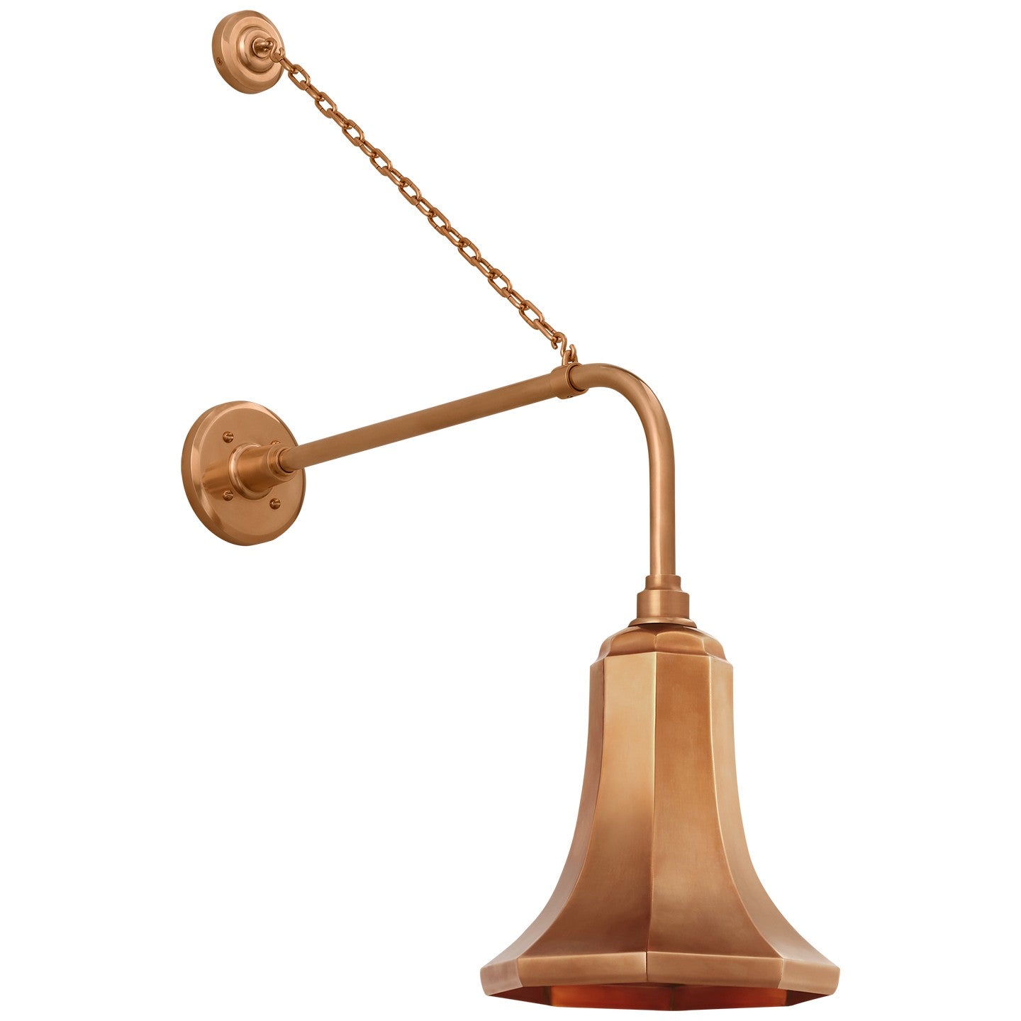Visual Comfort Signature - TOB 2810SC/S9-SC - LED Barn Light - Academy Barn Light - Soft Copper
