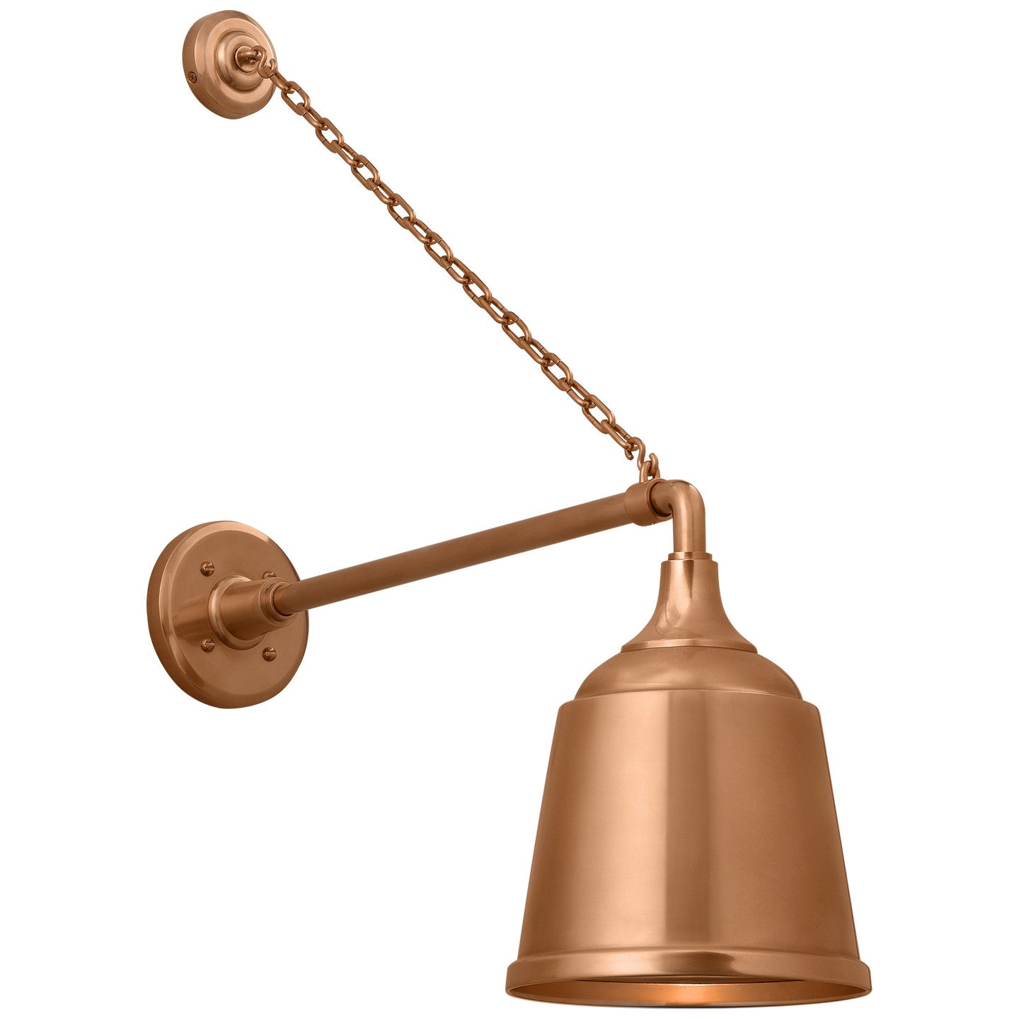 Visual Comfort Signature - TOB 2813SC/S5-SC - LED Barn Light - Academy Barn Light - Soft Copper