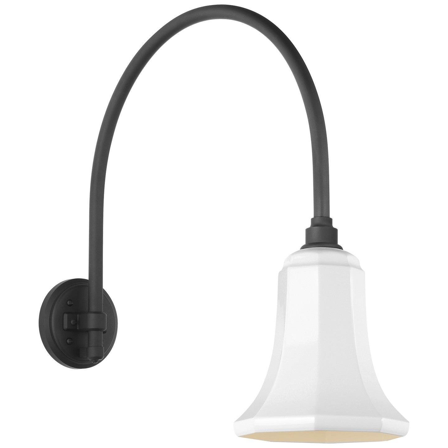 Visual Comfort Signature - TOB 2815MBK/S8-WHT - LED Barn Light - Academy Barn Light - Matte Black