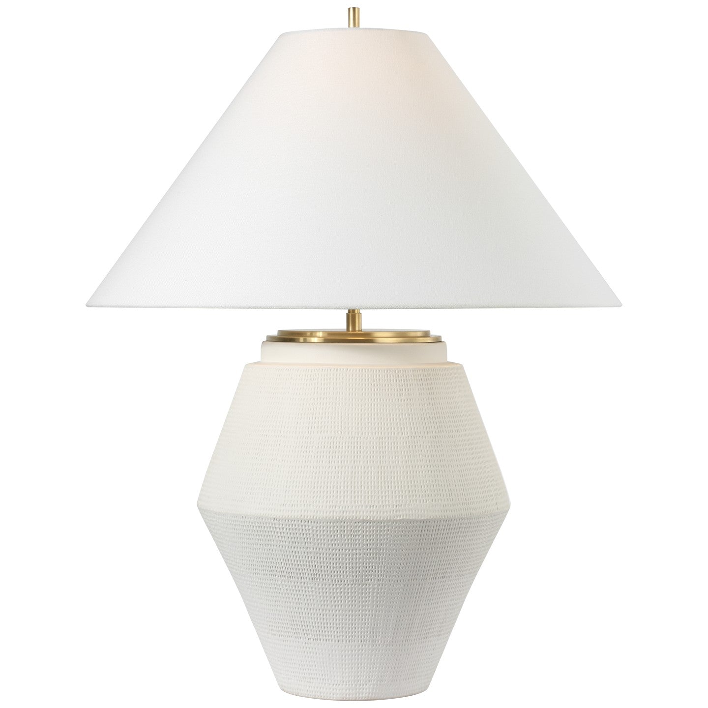 Visual Comfort Signature - TOB 3606PW-L - LED Table Lamp - Aten - Plaster White
