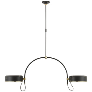 Visual Comfort Signature - TOB 5130MI/HAB-MI - LED Pendant - Oso - Modern Iron and Hand-Rubbed Antique Brass