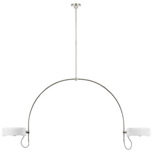Visual Comfort Signature - TOB 5132PN-WHT - LED Pendant - Oso - Polished Nickel