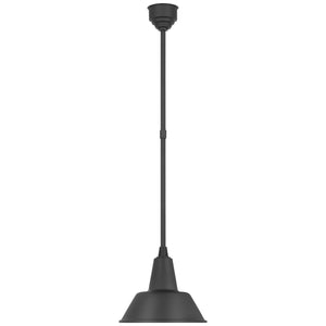 Visual Comfort Signature - TOB 5802MBK-MBK - LED Pendant - Academy Barn Light - Matte Black