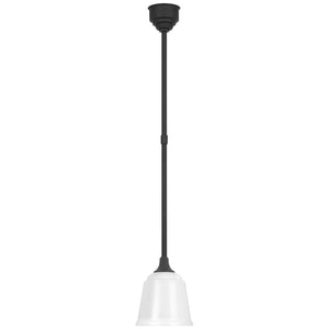 Visual Comfort Signature - TOB 5810MBK-WHT - LED Pendant - Academy Barn Light - Matte Black