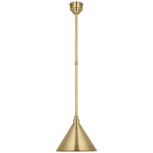 Visual Comfort Signature - TOB 5819HAB-HAB - LED Pendant - Academy Barn Light - Hand-Rubbed Antique Brass