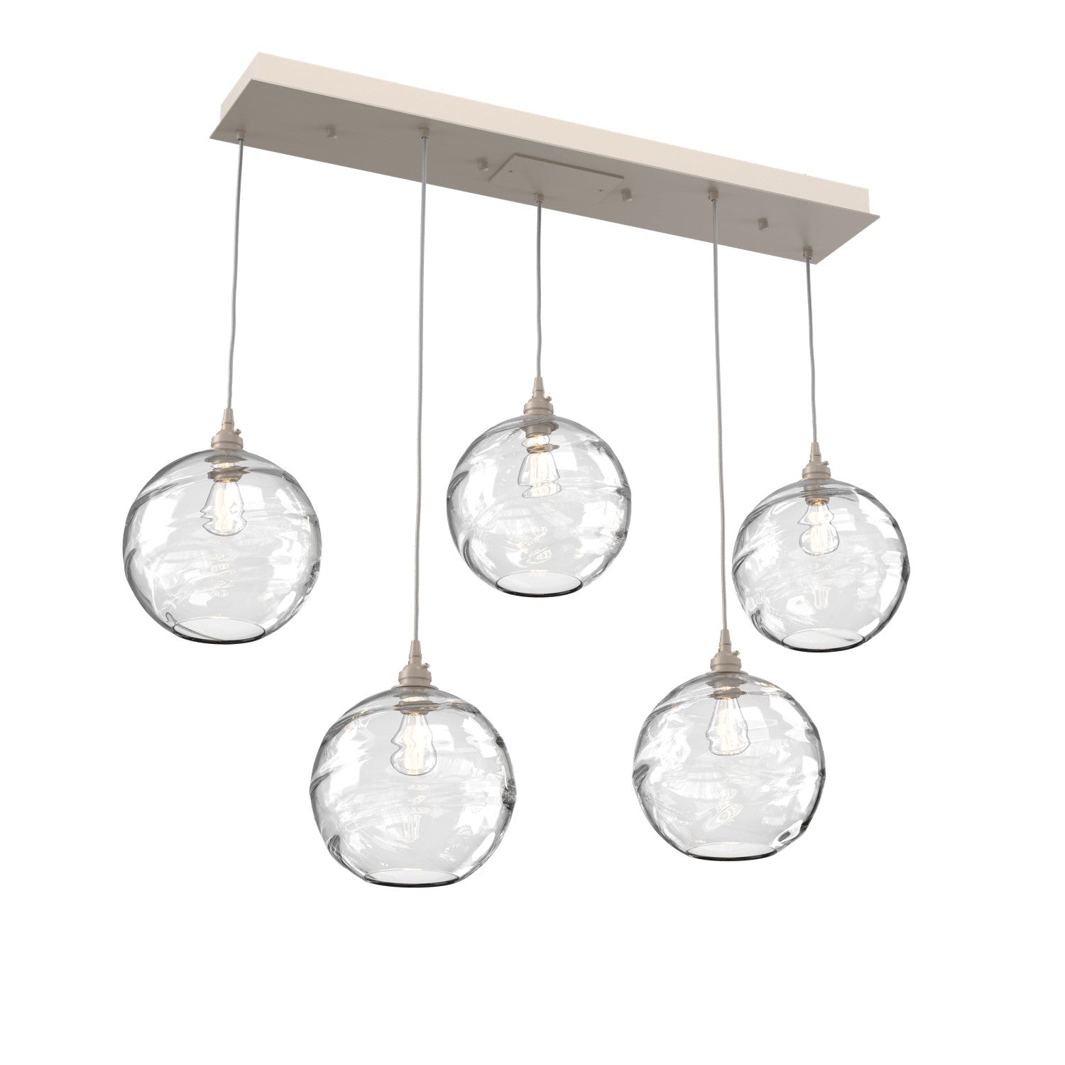 Hammerton Studio - PLB0047-05-BS-OC-C01-E2 - Linear Pendant - Terra - Beige Silver