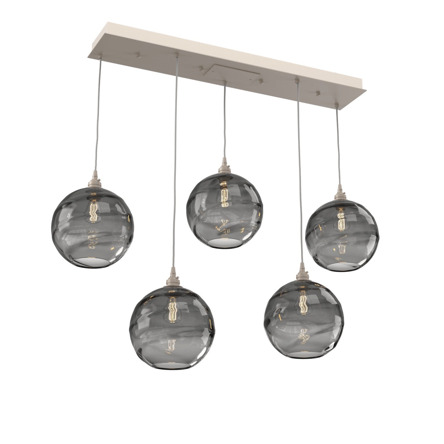 Hammerton Studio - PLB0047-05-BS-OS-C01-E2 - Linear Pendant - Terra - Beige Silver
