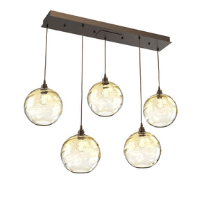 Hammerton Studio - PLB0047-05-FB-OA-C01-E2 - Linear Pendant - Terra - Flat Bronze