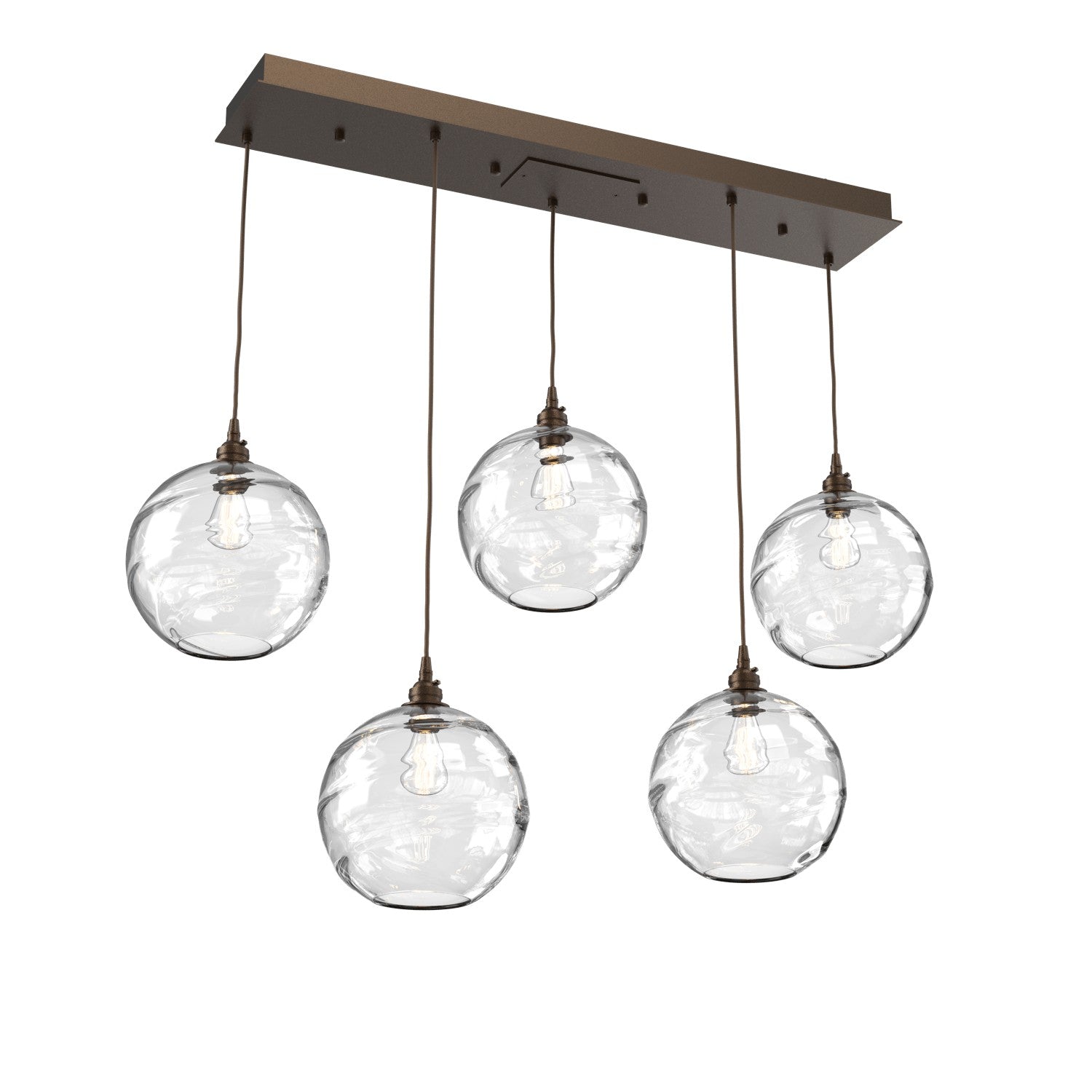 Hammerton Studio - PLB0047-05-FB-OC-C01-E2 - Linear Pendant - Terra - Flat Bronze