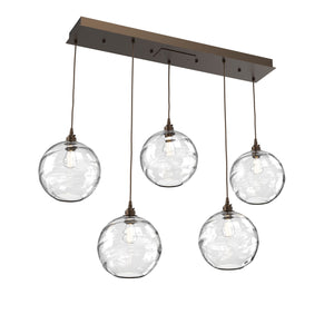 Hammerton Studio - PLB0047-05-FB-OC-C01-E2 - Linear Pendant - Terra - Flat Bronze