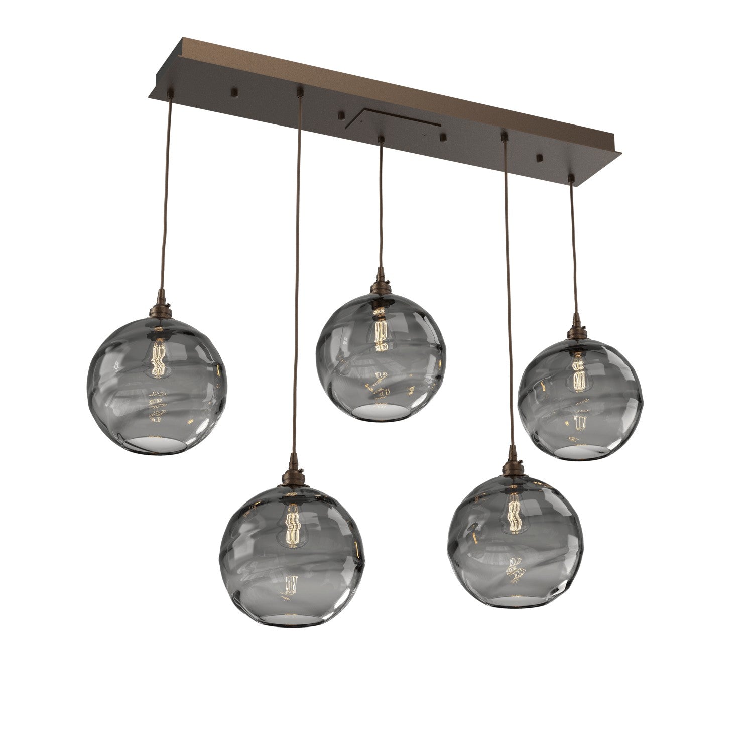 Hammerton Studio - PLB0047-05-FB-OS-C01-E2 - Linear Pendant - Terra - Flat Bronze