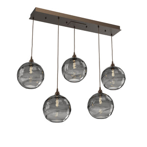 Hammerton Studio - PLB0047-05-FB-OS-C01-E2 - Linear Pendant - Terra - Flat Bronze