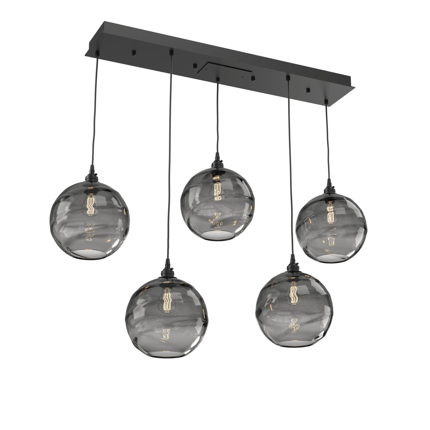 Hammerton Studio - PLB0047-05-MB-OS-C01-E2 - Linear Pendant - Terra - Matte Black