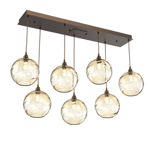 Hammerton Studio - PLB0047-07-FB-OA-C01-E2 - Linear Pendant - Terra - Flat Bronze