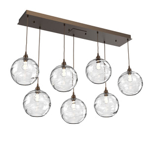 Hammerton Studio - PLB0047-07-FB-OC-C01-E2 - Linear Pendant - Terra - Flat Bronze