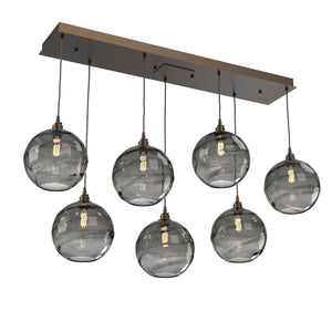 Hammerton Studio - PLB0047-07-FB-OS-C01-E2 - Linear Pendant - Terra - Flat Bronze
