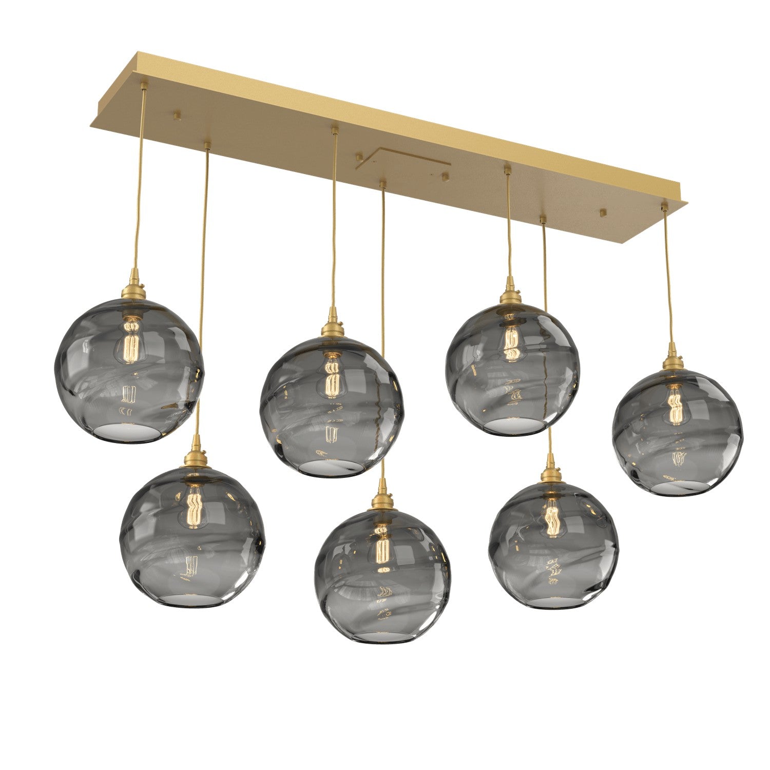 Hammerton Studio - PLB0047-07-GB-OS-C01-E2 - Linear Pendant - Terra - Gilded Brass