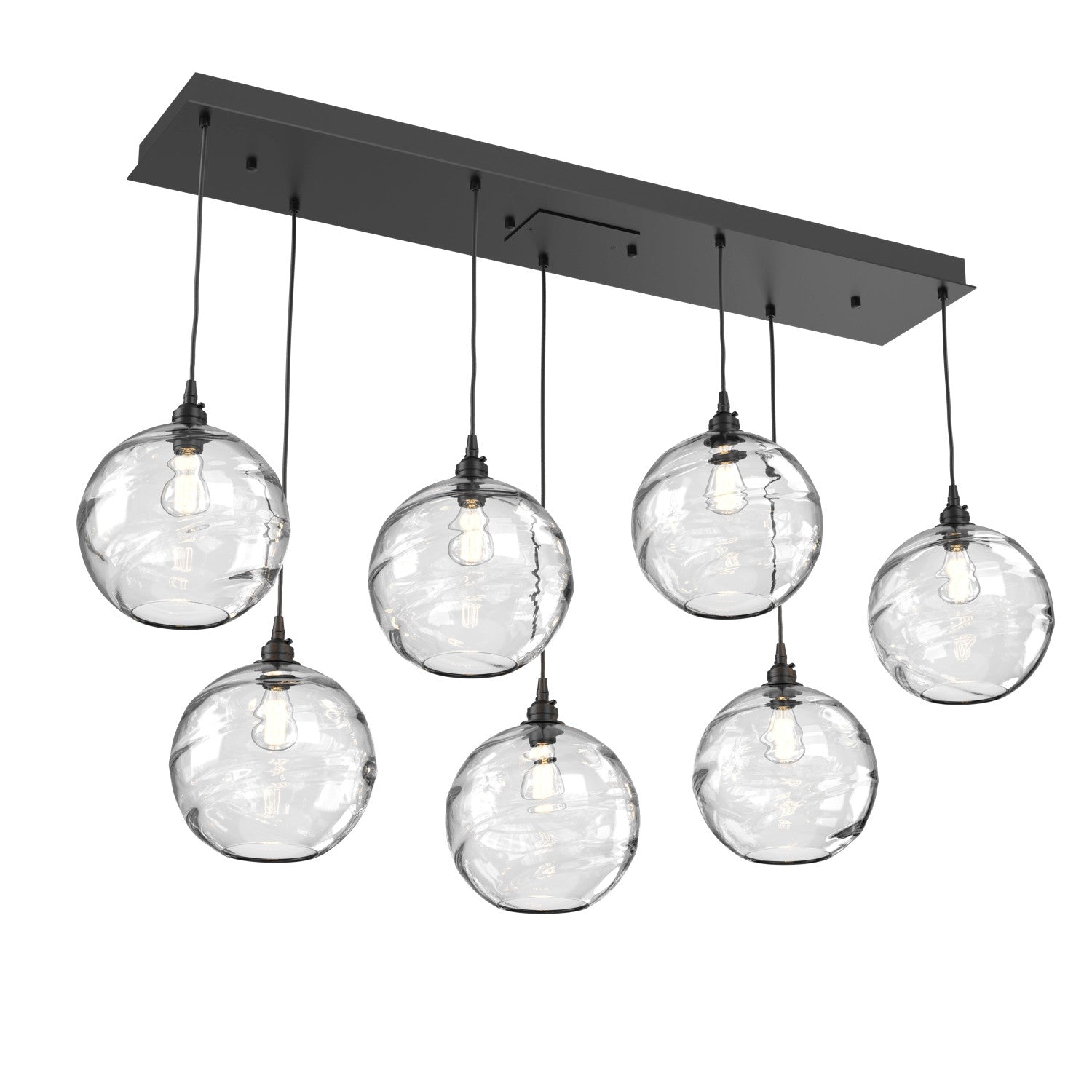 Hammerton Studio - PLB0047-07-MB-OC-C01-E2 - Linear Pendant - Terra - Matte Black