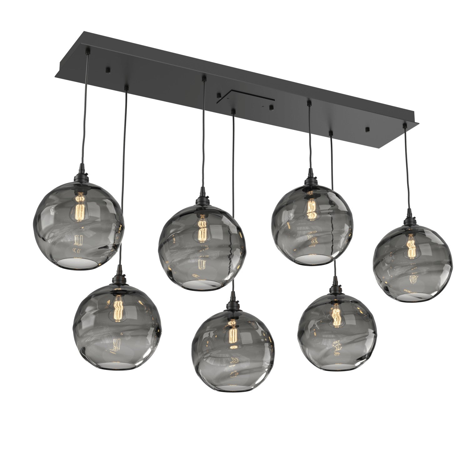Hammerton Studio - PLB0047-07-MB-OS-C01-E2 - Linear Pendant - Terra - Matte Black