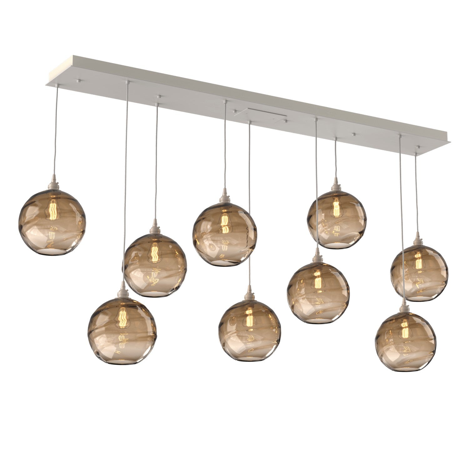 Hammerton Studio - PLB0047-09-BS-OB-C01-E2 - Linear Pendant - Terra - Beige Silver