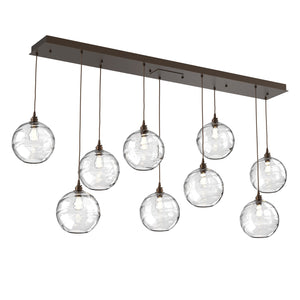 Hammerton Studio - PLB0047-09-FB-OC-C01-E2 - Linear Pendant - Terra - Flat Bronze