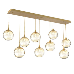 Hammerton Studio - PLB0047-09-GB-OA-C01-E2 - Linear Pendant - Terra - Gilded Brass