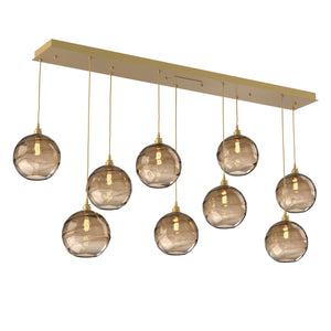Hammerton Studio - PLB0047-09-GB-OB-C01-E2 - Linear Pendant - Terra - Gilded Brass