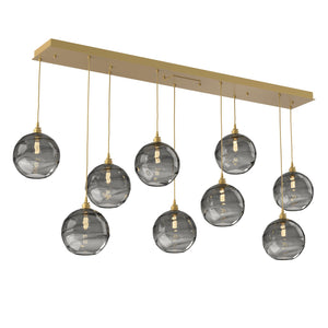 Hammerton Studio - PLB0047-09-GB-OS-C01-E2 - Linear Pendant - Terra - Gilded Brass