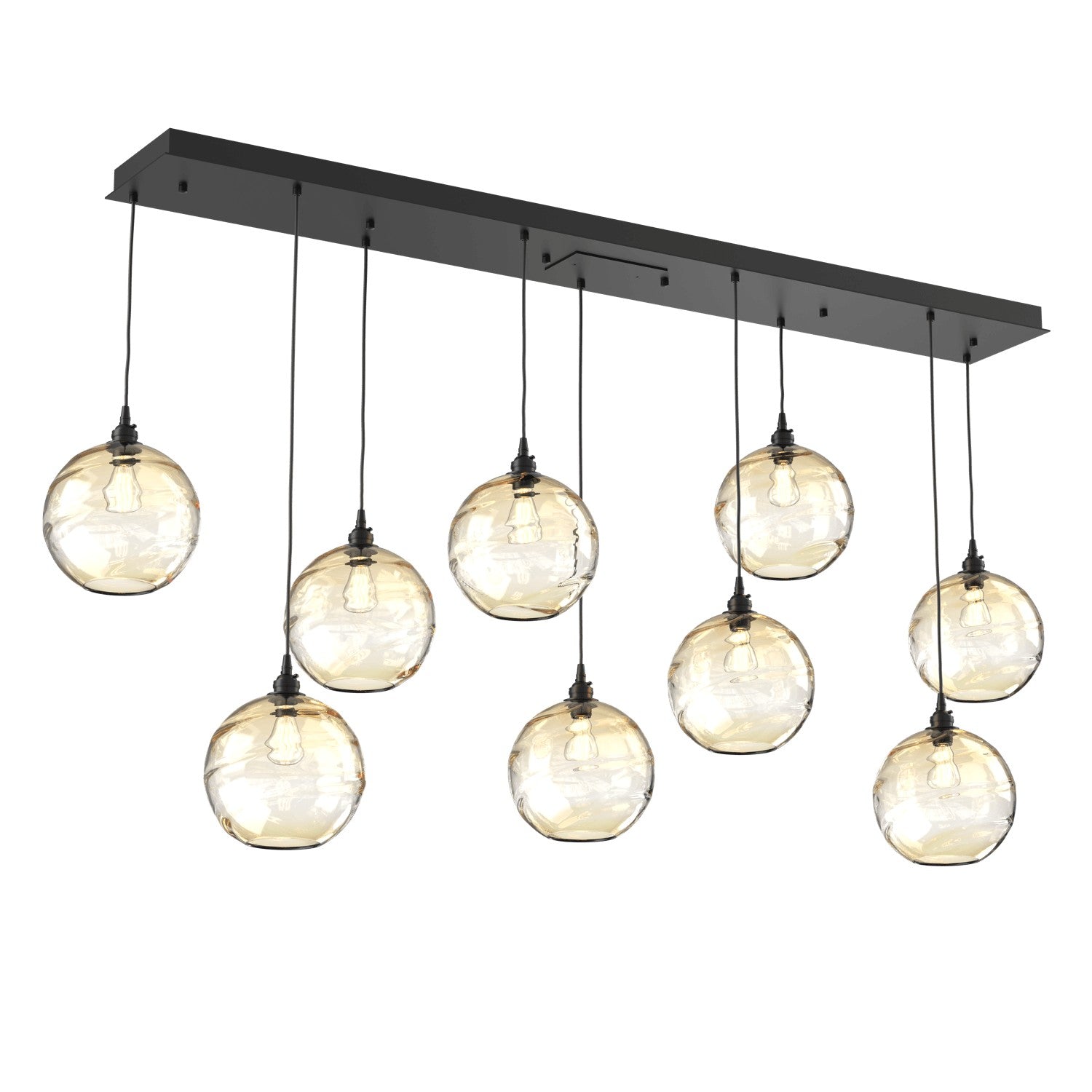 Hammerton Studio - PLB0047-09-MB-OA-C01-E2 - Linear Pendant - Terra - Matte Black