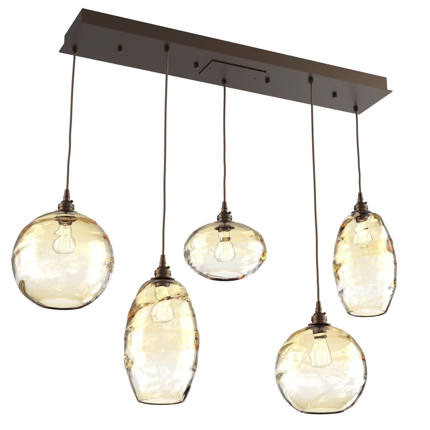 Hammerton Studio - PLB0048-05-FB-OA-C01-E2 - Linear Pendant - Misto - Flat Bronze