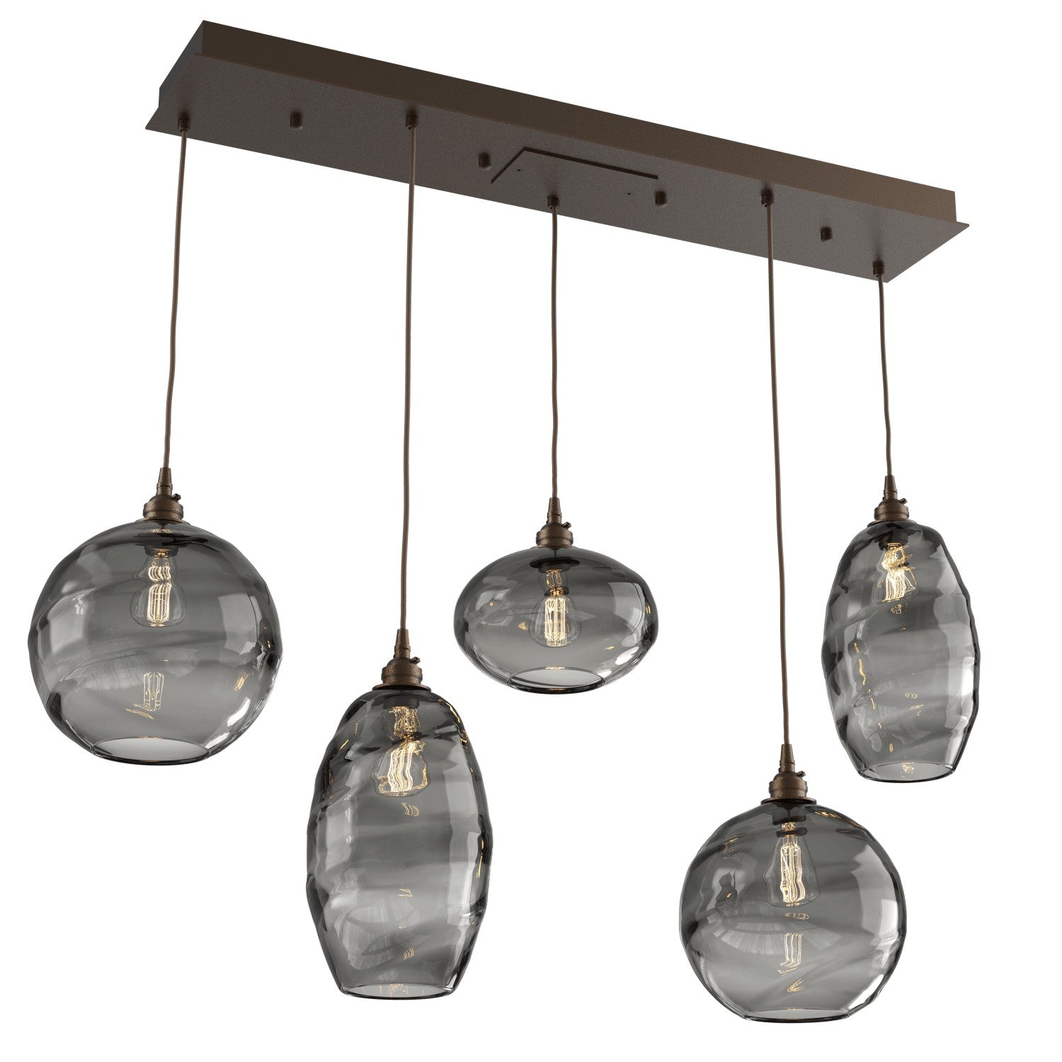 Hammerton Studio - PLB0048-05-FB-OS-C01-E2 - Linear Pendant - Misto - Flat Bronze
