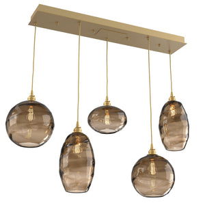Hammerton Studio - PLB0048-05-GB-OB-C01-E2 - Linear Pendant - Misto - Gilded Brass