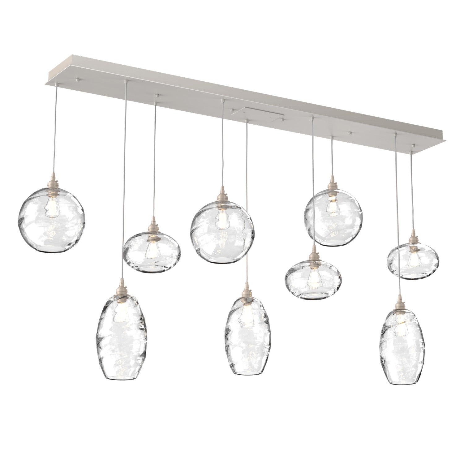 Hammerton Studio - PLB0048-09-BS-OC-C01-E2 - Linear Pendant - Misto - Beige Silver