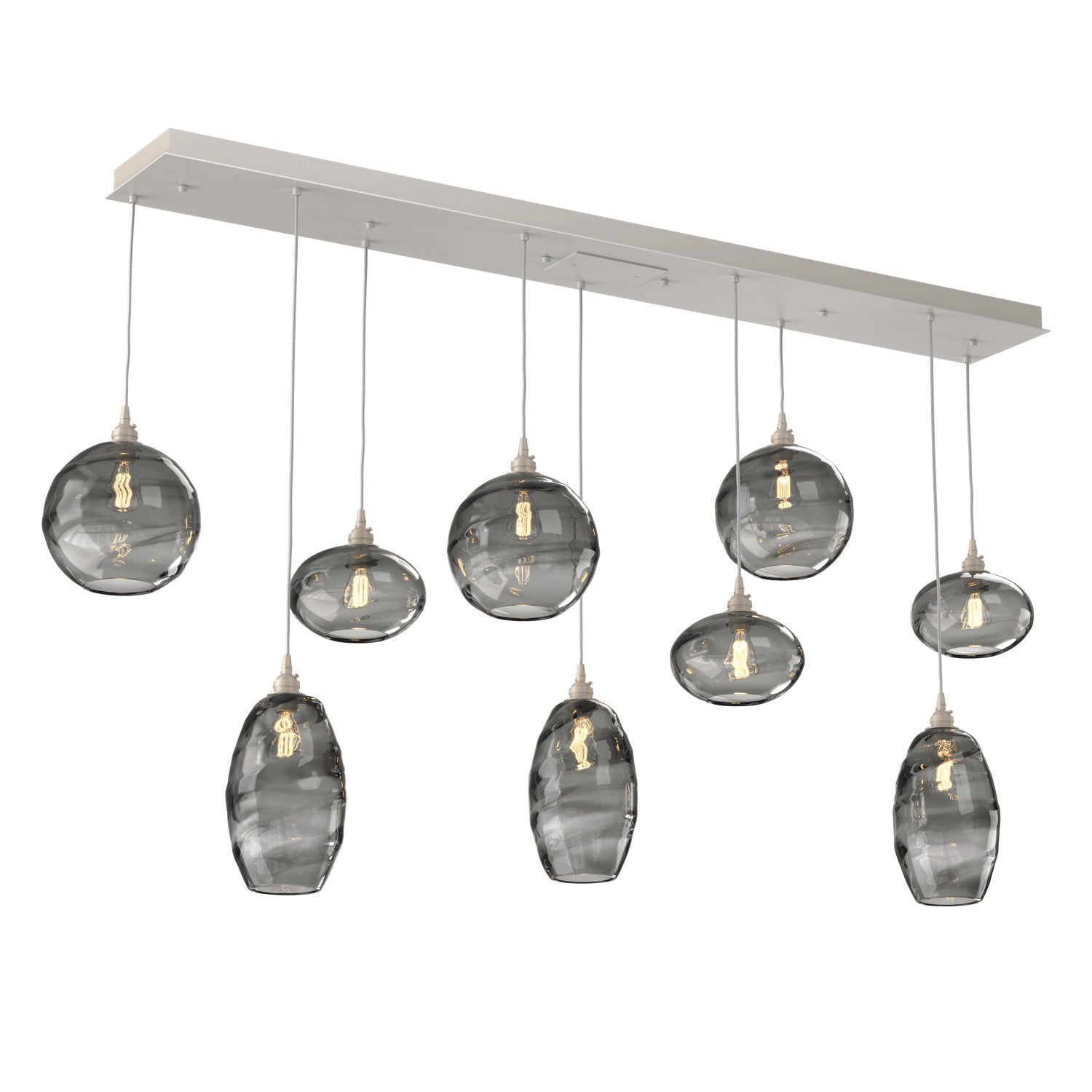 Hammerton Studio - PLB0048-09-BS-OS-C01-E2 - Linear Pendant - Misto - Beige Silver