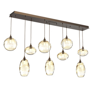 Hammerton Studio - PLB0048-09-FB-OA-C01-E2 - Linear Pendant - Misto - Flat Bronze