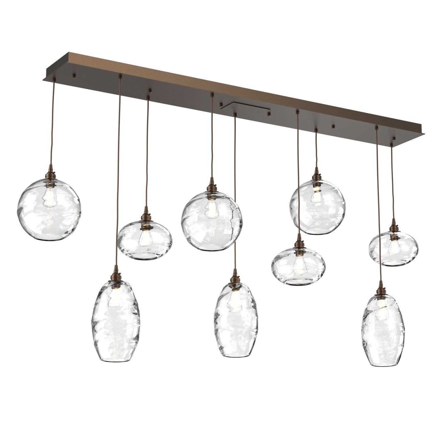 Hammerton Studio - PLB0048-09-FB-OC-C01-E2 - Linear Pendant - Misto - Flat Bronze